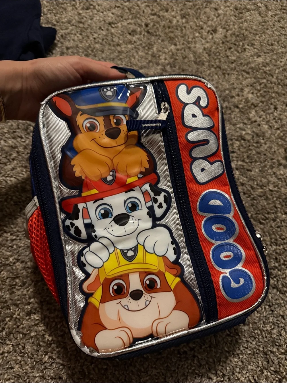 Paw Patrol Lunch Bag - Blue, Red, Silver